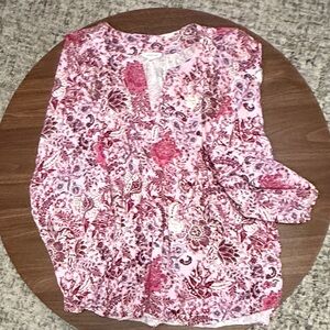 Westbound Pink Floral Blouse